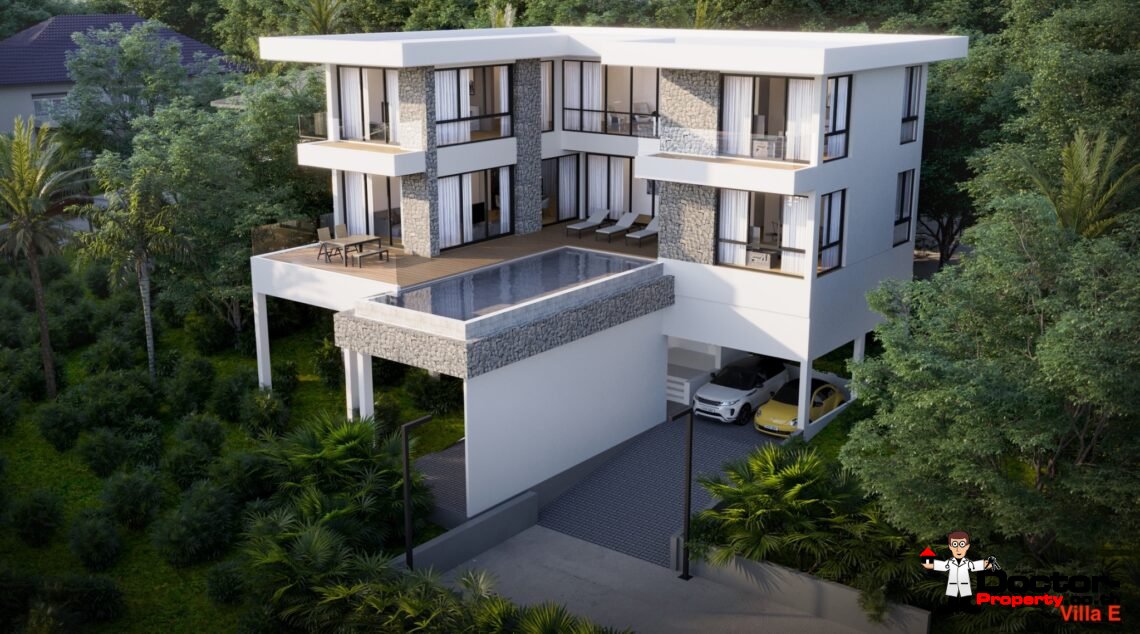 Luxury 3 Bedroom Pool Villa with Sea View in Plai Laem, Koh Samui – For Sale